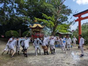 令和7年7月20日（日）宮崎市内海地区「内海ふれあい夏祭り運営補助（会場設営・受付・片付けなど）」のお手伝い