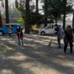 令和8年4月18日(土)都城市西岳地区美川集落「千足(せだらし)神社構内の掃除」のお手伝い